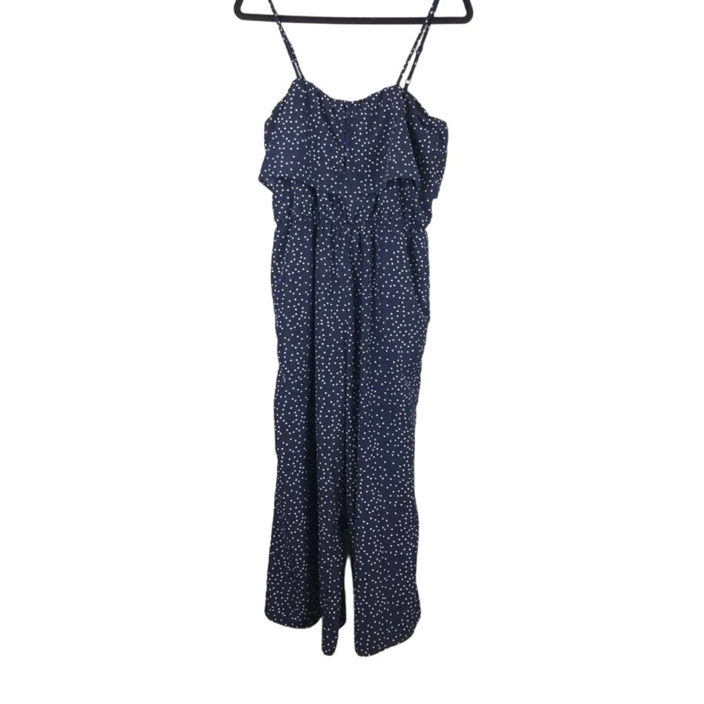 LUCCA navy polka dot jumpsuit XS